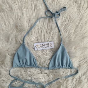 Siempre Golden Crescent Bikini Top